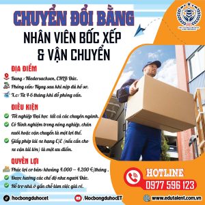 Tuyển Nhân Viên Bốc Xếp & Vận Chuyển – Chương Trình Chuyển Đổi Bằng