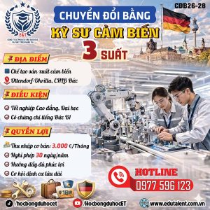 Chương Trình Chuyển Đổi Bằng Ngành Chế Tạo Sản Xuất Cảm Biến Tại Đức – Cơ Hội Làm Việc & Định Cư Lâu Dài