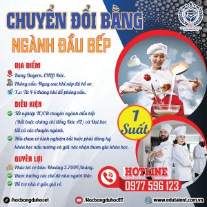 THÔNG BÁO TUYỂN SINH CHUYỂN ĐỔI BẰNG NGHỀ KOCH (ĐẦU BẾP): LÀM VIỆC TẠI ĐỨC – ĐÃI NGỘ HẤP DẪN