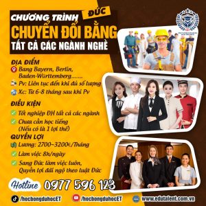 Niedersachsen và cả nước Đức CHUYỂN ĐỔI BẰNG TẤT CẢ CÁC NGÀNH NGHỀ.