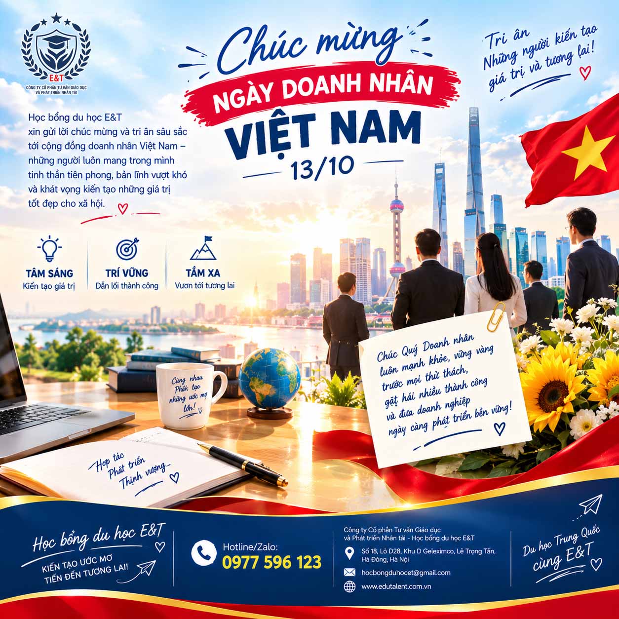Chúc mừng Ngày Doanh nhân Việt Nam et