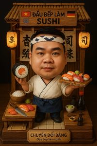 NHÀ HÀNG SUSHI TẠI ĐỨC CHUYỂN ĐỔI BẰNG ĐẦU BẾP SUSHI