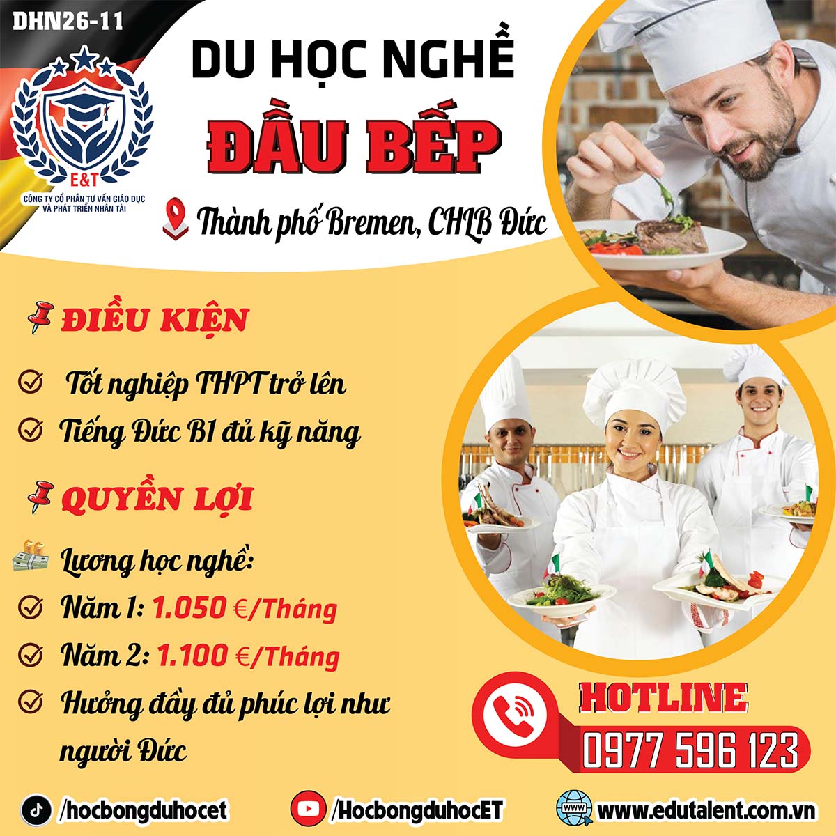 Du Học Nghề Đầu Bếp Tại Đức – Thành Phố Bremen
