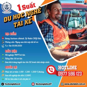 [HOT] Tuyển Sinh Du Học Nghề Lái Xe Tại Đức 2026: Lương Cao, Việc Làm Ổn Định Tại Bang Sachsen-Anhalt