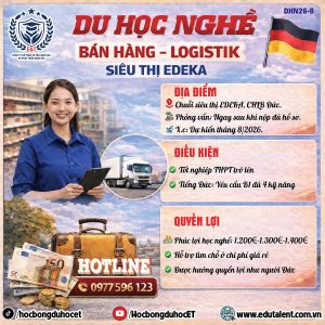 DU HỌC NGHỀ ĐỨC NGÀNH BÁN HÀNG & LOGISTIC TẠI SIÊU THỊ EDEKA