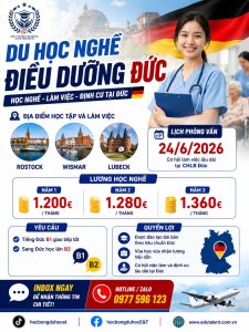🇩🇪 DU HỌC NGHỀ ĐIỀU DƯỠNG ĐỨC – LỘ TRÌNH ỔN ĐỊNH & RÕ RÀNG