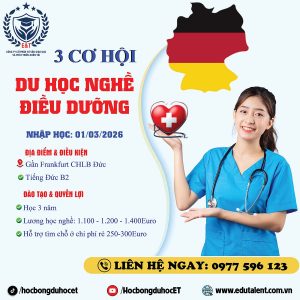 3 CƠ HỘIDU HỌC NGHỀ ĐIỀU DƯỠNG TẠI ĐỨC – NHẬN HỢP ĐỒNG NGAY! 🩺