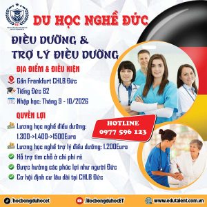 DU HỌC NGHỀ ĐỨC NGÀNH ĐIỀU DƯỠNG & TRỢ LÝ ĐIỀU DƯỠNG