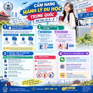 🎒 CẨM NANG HÀNH LÝ DU HỌC TRUNG QUỐC – CHECK 1 LẦN LÀ OK NGAY!