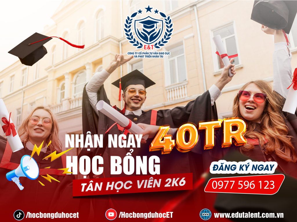 HỌC BỔNG 40 TRIỆU ĐỒNG DÀNH TẶNG 2K6