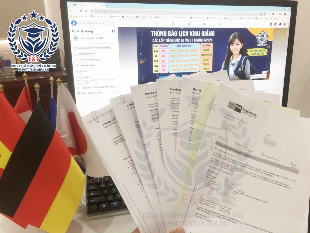 HỌC BỔNG DU HỌC E&T LIÊN TIẾP NHẬN HỢP ĐỒNG DU HỌC NGHỀ ĐỨC
