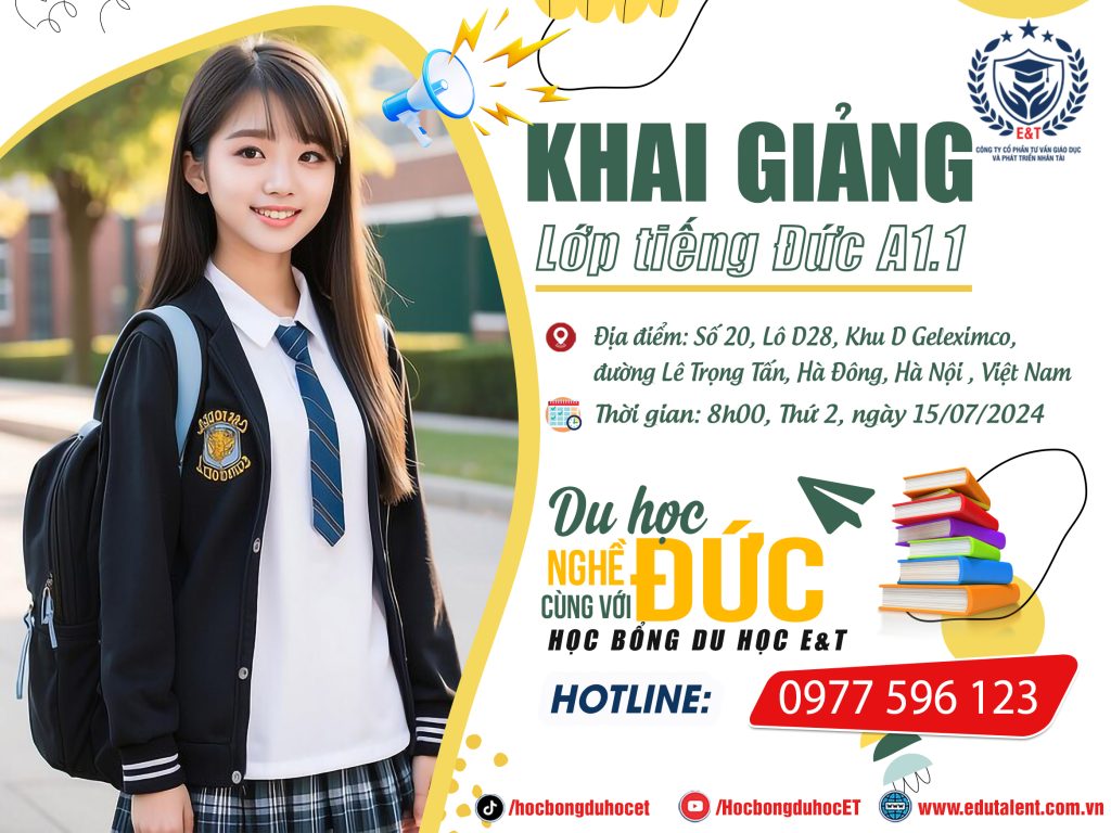 KHAI GIẢNG KHÓA TIẾNG ĐỨC A1.1 : 'CÙNG QUYẾT TÂM, BƯỚC RA THẾ GIỚI'