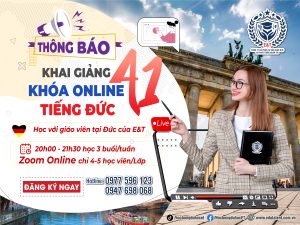 KHAI GIẢNG KHÓA TIẾNG ĐỨC ONLINE - CHẠM TỚI ƯỚC MƠ