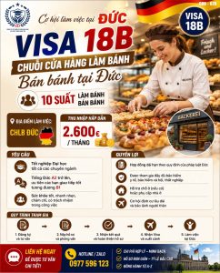 🇩🇪 10 SUẤT VISA 18B – CHUỖI CỬA HÀNG LÀM BÁNH & BÁN BÁNH TẠI ĐỨC