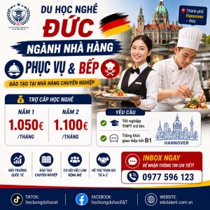 🇩🇪 DU HỌC NGHỀ ĐỨC – NGÀNH NHÀ HÀNG (PHỤC VỤ & BẾP)