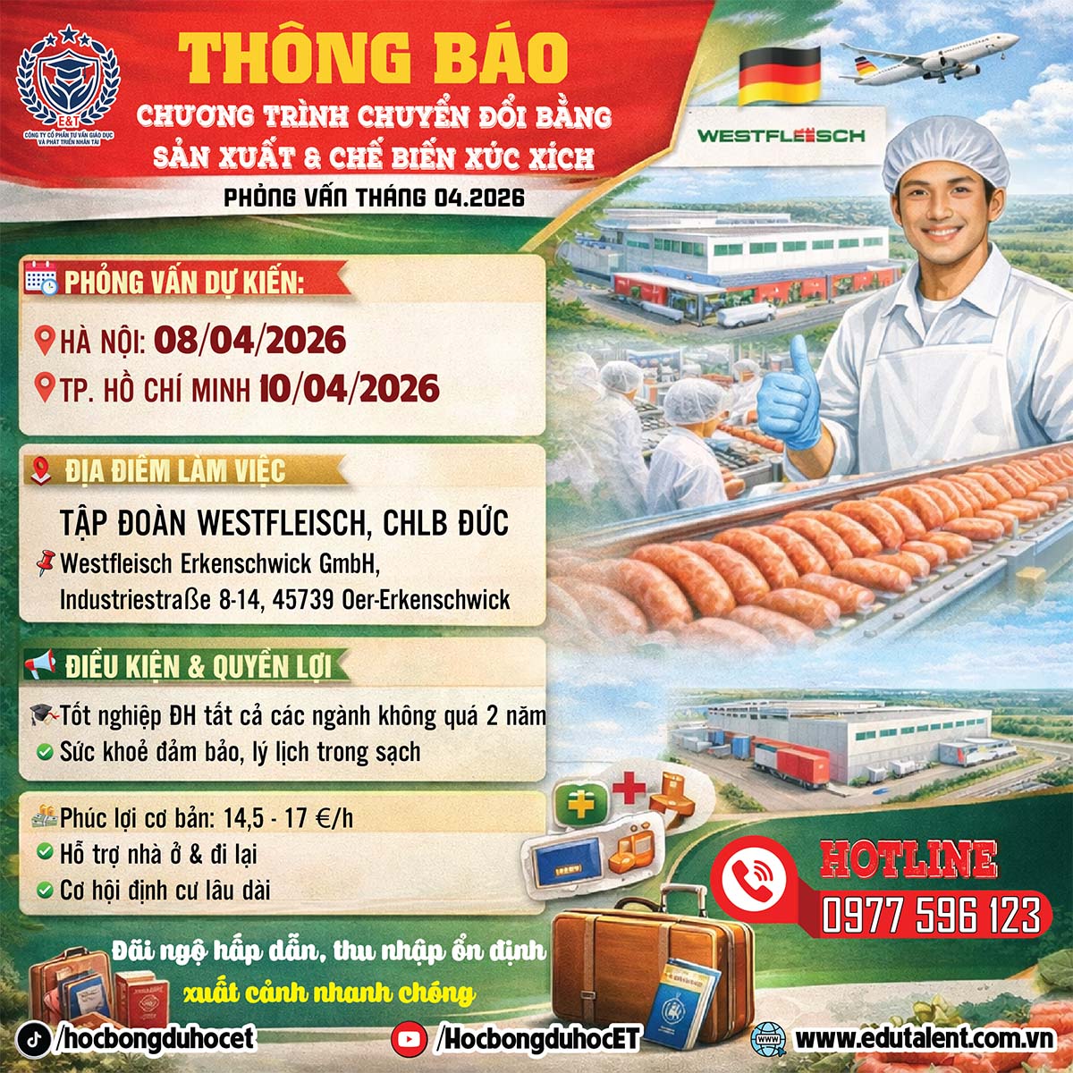 CHƯƠNG TRÌNH CHUYỂN ĐỔI BẰNG – SẢN XUẤT & CHẾ BIẾN XÚC XÍCH