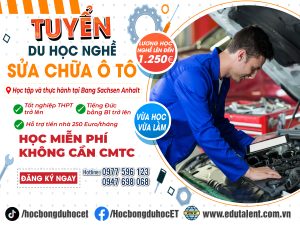 THÔNG BÁO T.U.Y.Ể.N S.I.N.H DU HỌC NGHỀ SỬA CHỮA Ô TÔ TẠI CHLB ĐỨC