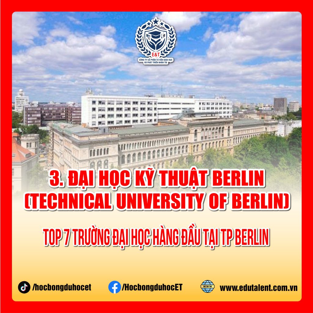 TOP 7 TRƯỜNG ĐẠI HỌC HÀNG ĐẦU TẠI BERLIN ĐỨC
