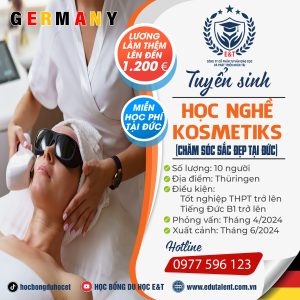 📣📣📣T.U.Y.Ể.N 10 SUẤT DU HỌC NGHỀ KOSMETIKS