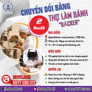 CHUYỂN ĐỔI BẰNG THỢ LÀM BÁNH TẠI ĐỨC