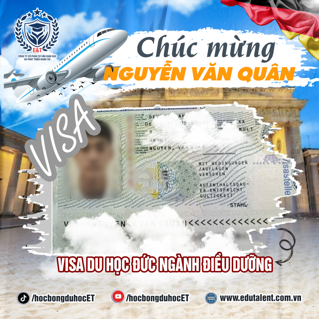  THỨ 2 ĐẦU TUẦN VISA ĐÃ VỀ - VIẾT LÊN GIẤC MƠ TRÊN ĐẤT NƯỚC ĐỨC 