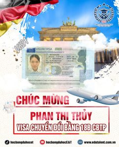 CHÚC MỪNG HỌC VIÊN PHAN THỊ THỦY VÀ NGUYỄN HƯỚNG XUẤT SẮC NHẬN VISA LÀM VIỆC TẠI ĐỨC