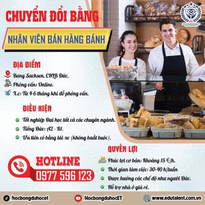 TUYỂN 02 NỮ NHÂN VIÊN BÁN BÁNH TẠI BANG SACHSEN, ĐỨC – VISA 18B