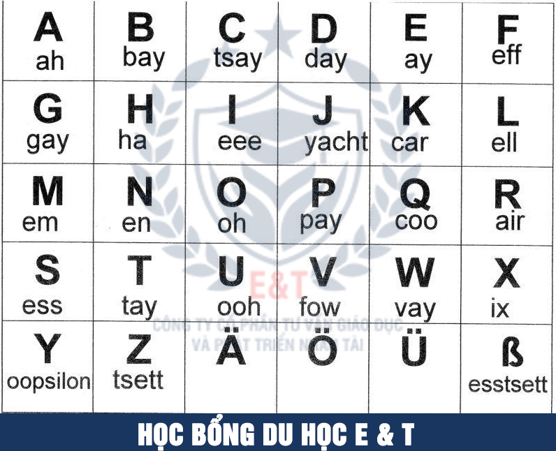 Học tiếng Đức cùng Học bổng du học E&T