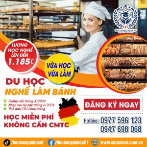 5 SUẤT DU HỌC NGHỀ LÀM BÁNH TẠI CHLB ĐỨC