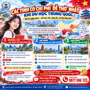 🌏 CÁC TỈNH CÓ CHI PHÍ “DỄ THỞ” NHẤT KHI DU HỌC TRUNG QUỐC