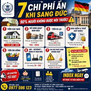 NHỮNG CHI PHÍ ẨN KHI SANG ĐỨC – 90% NGƯỜI KHÔNG ĐƯỢC NÓI TRƯỚC!