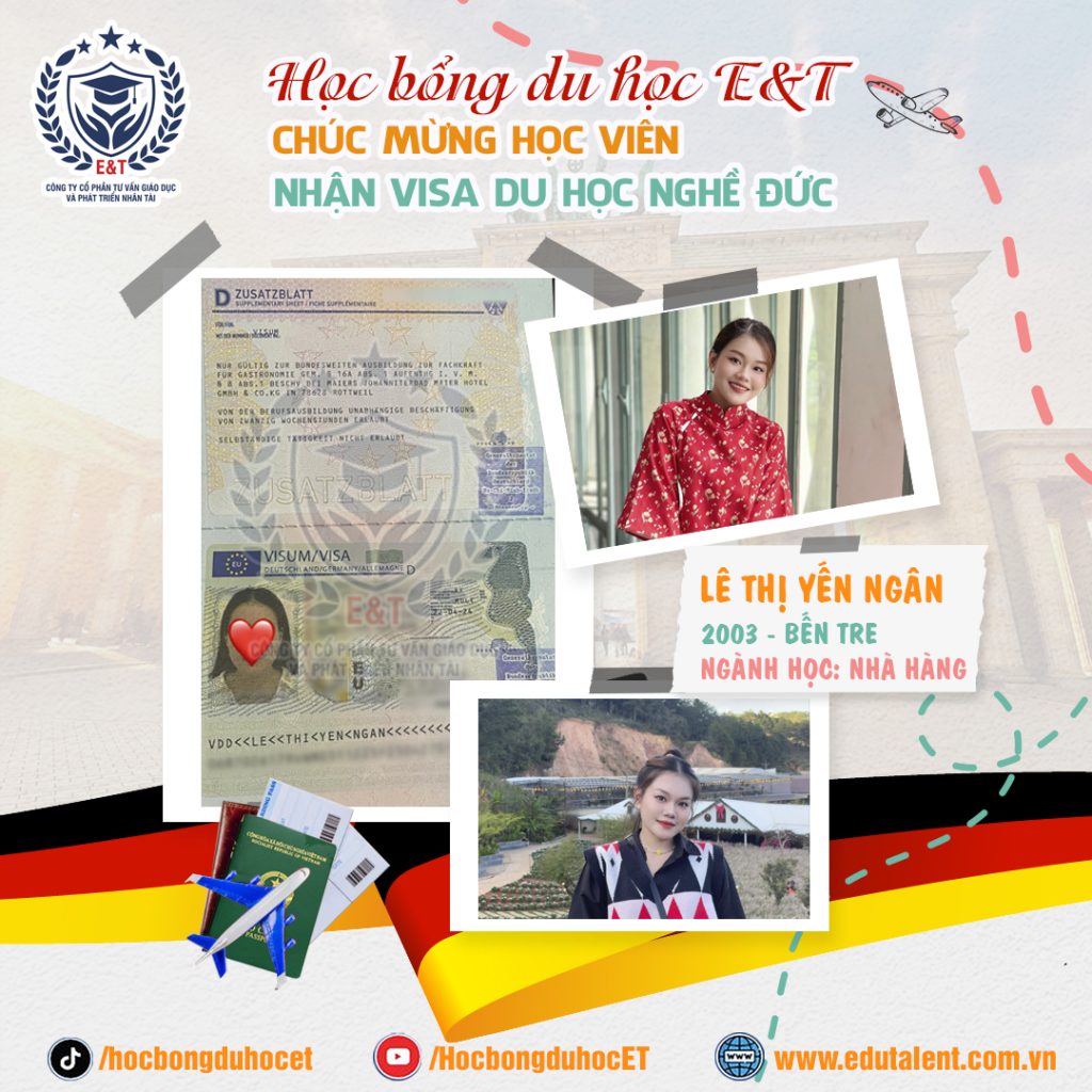 VISA ĐÃ VỀ, LỊCH BAY GẦN KỀ CỦA BẠN LÊ THỊ YẾN NGÂN