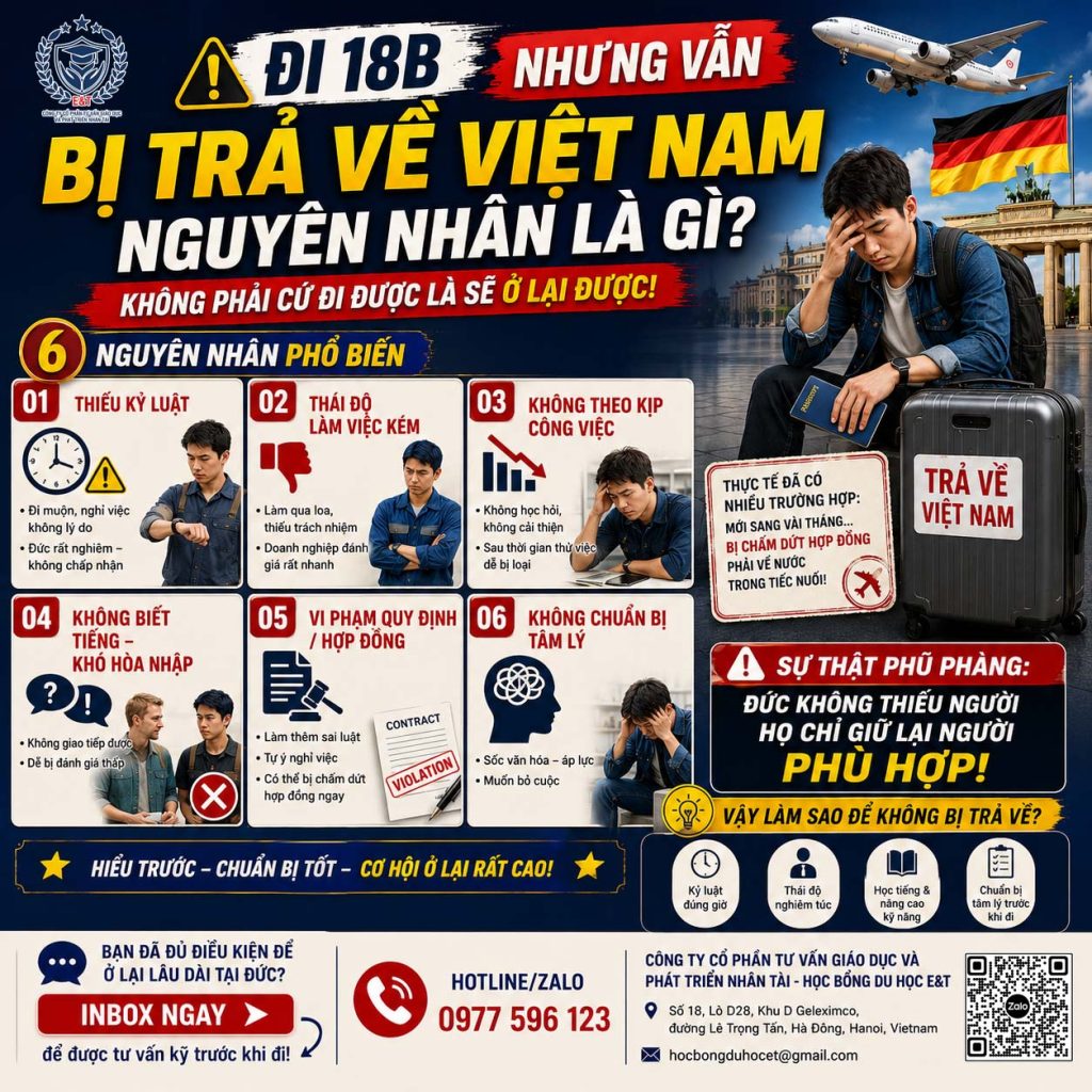 ⚠️ ĐI 18B NHƯNG VẪN BỊ TRẢ VỀ VIỆT NAM – NGUYÊN NHÂN LÀ GÌ?