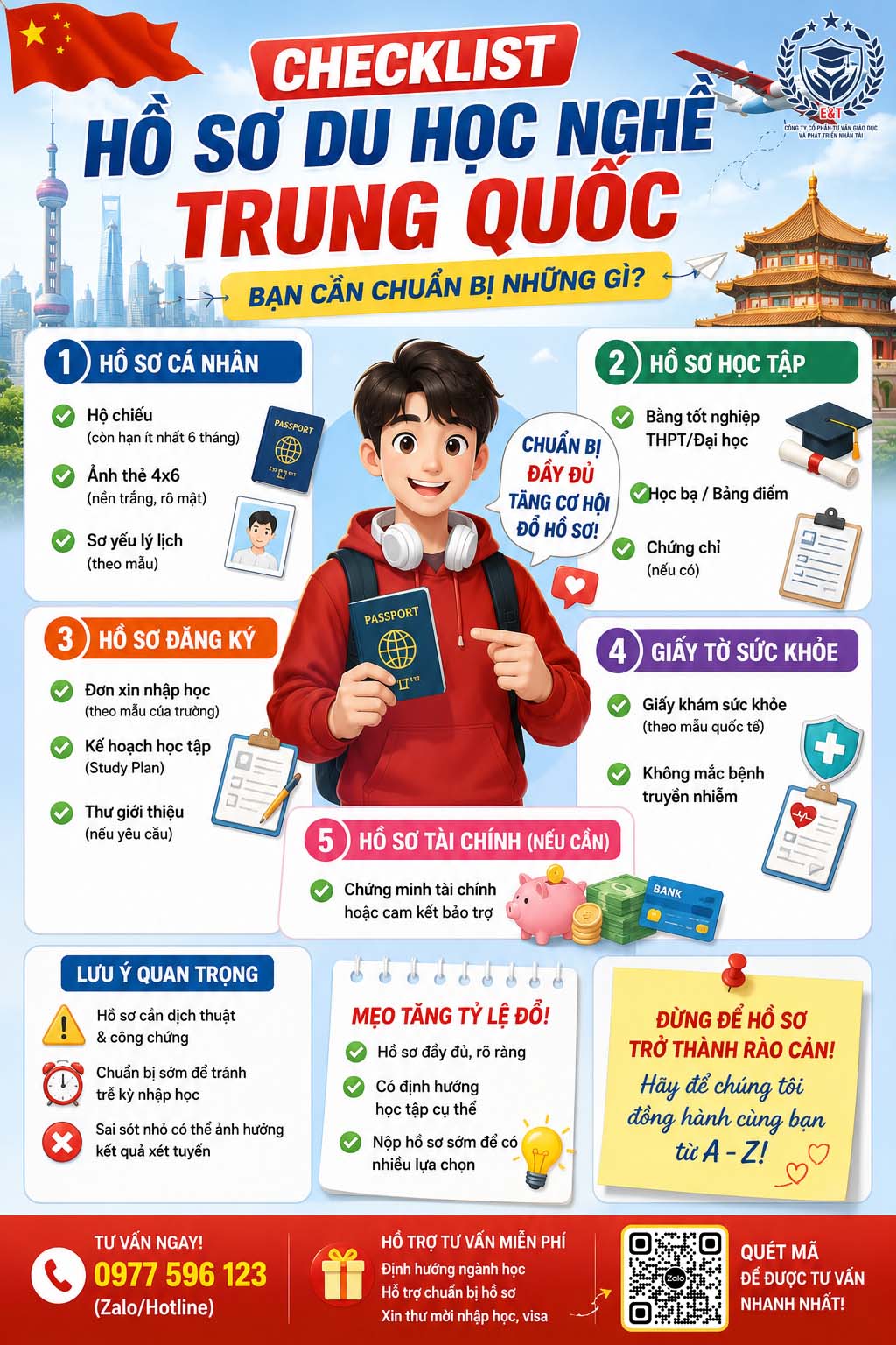 📌 HỒ SƠ DU HỌC NGHỀ TRUNG QUỐC – BẠN CẦN CHUẨN BỊ NHỮNG GÌ?