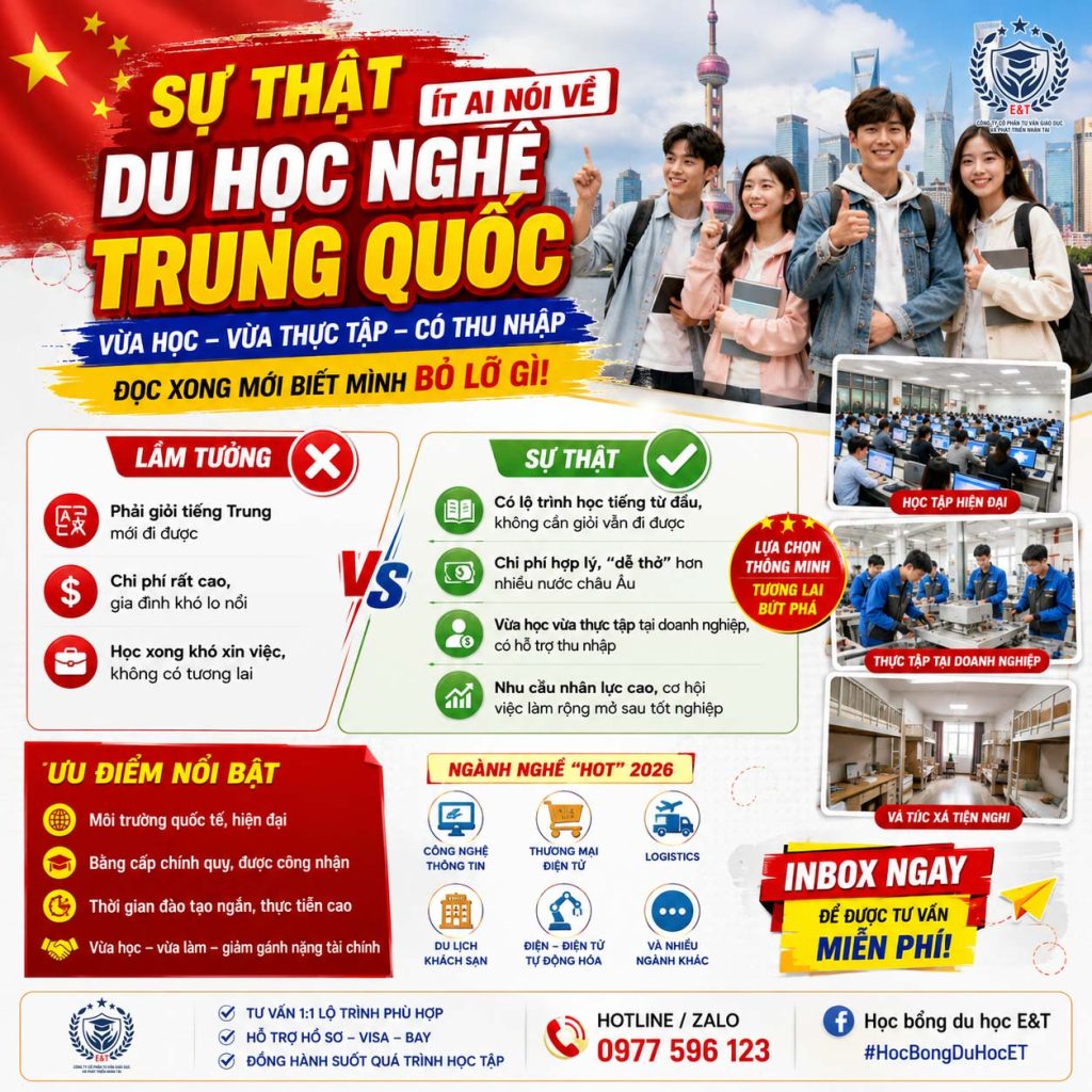 SỰ THẬT ÍT AI NÓI VỀ DU HỌC NGHỀ TRUNG QUỐC (ĐỌC XONG MỚI BIẾT MÌNH BỎ LỠ GÌ!)