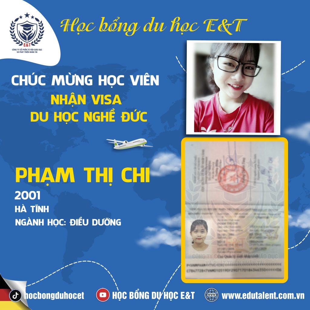 VISA DU HOC NGHE ĐỨC PHẠM THỊ CHI