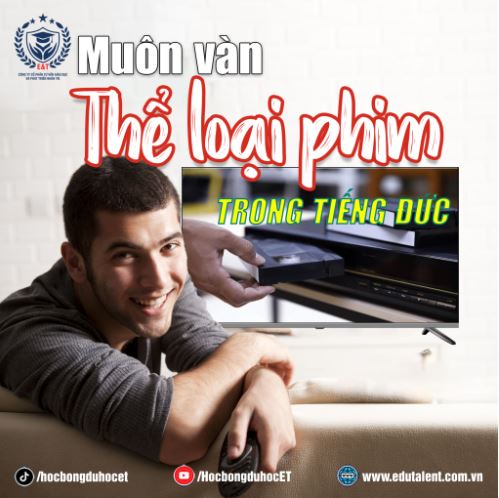 CÁC THỂ LOẠI PHIM, ĐIỆN ẢNH THÔNG QUA TỪ VỰNG TIẾNG ĐỨC