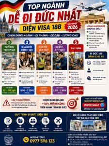 🇩🇪 NGÀNH NÀO DỄ ĐI VISA 18B NHẤT HIỆN NAY? (2026)