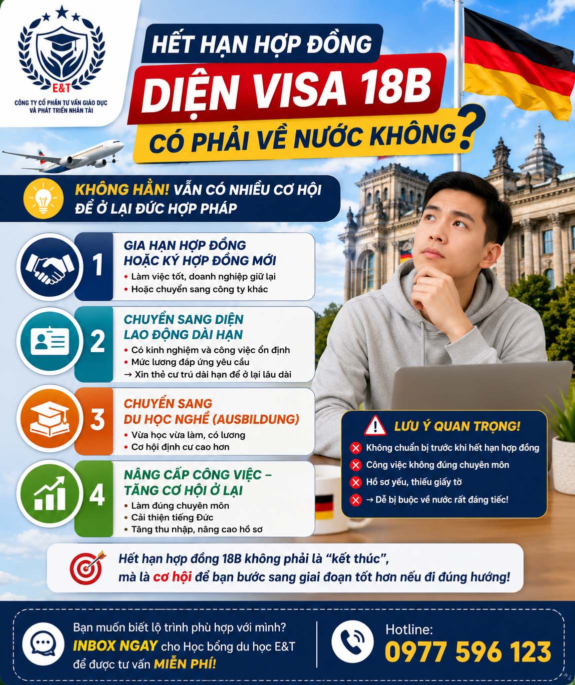 🇩🇪 HẾT HẠN HỢP ĐỒNG DIỆN VISA 18B – CÓ PHẢI VỀ NƯỚC KHÔNG?