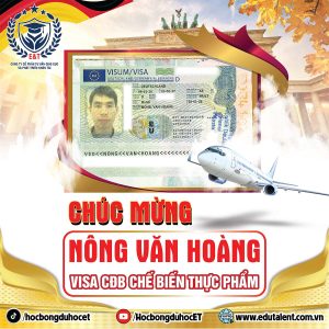 🇩🇪 CHÚC MỪNG HỌC VIÊN NÔNG VĂN HOÀNG CHÍNH THỨC SỞ HỮU VISA DU HỌC NGHỀ ĐỨC NGÀNH CHẾ BIẾN THỰC PHẨM 🇩🇪